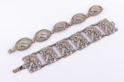 Two Danecraft Sterling Silver Bracelets