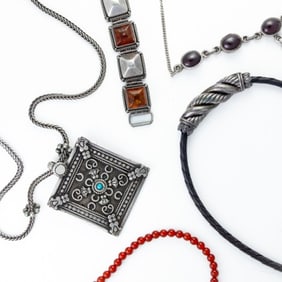 Lot of 5 Sterling Silver Jewelry Pieces