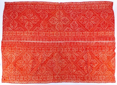 Antique Fez Moroccan Embroidered Textile