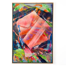 Camille Patha "There is Something About a Rooster" Oil on Panel