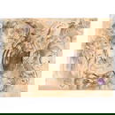 Kusama Affandi "Self Portrait with Rooster" Ink on Paper Painting