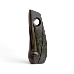 Richard Mteki "Tall Face" Shona Stone Sculpture