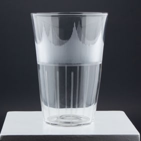 Hand Blown Glass Wine Cooler / Vase