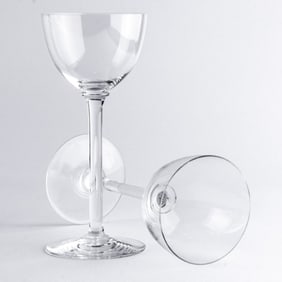 Set of 15 Baccarat Crystal Rhine Wine Glasses