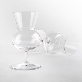 Set of 12 Baccarat Crystal Thistle Brandy Glasses_x0002_
