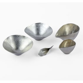 Nousaku Katakuchi Sake Tin Bowls