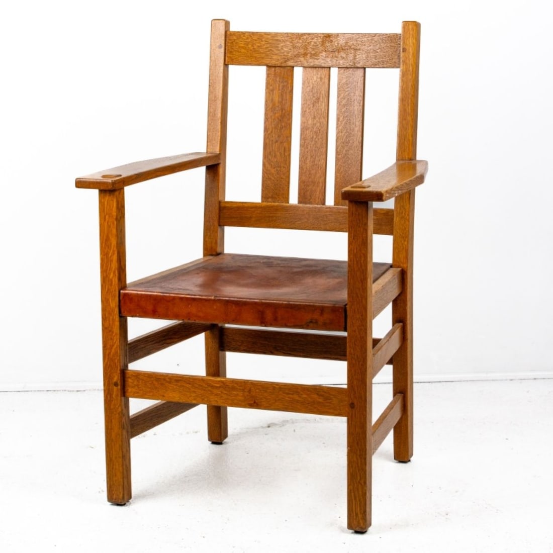 Antique Mission Oak Armchair (1 of 12)