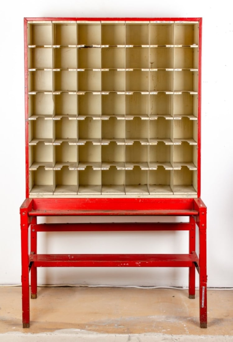 Vintage Metal Post Office Mail Cabinet (1 of 8)