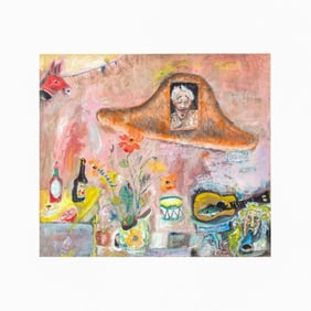 James Martin (WA)  "Licensed Saucer" Gouache