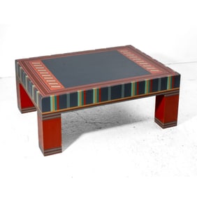 Barney O'Brien (CA) Memphis Style Painted Table