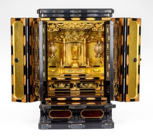 Ornate Japanese Butsudan Altar Cabinet