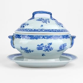 Antique Chinese Canton Porcelain Tureen