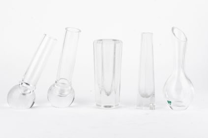 Mod Mid Century Glass Vase / Kosta / Orrefors