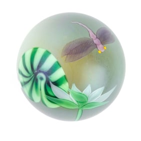 1984 Orient & Flume Dragonfly Paperweight