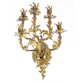Antique French Gilt Bronze Sconce
