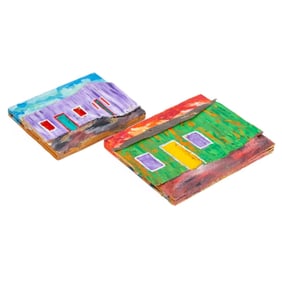 Fortune Sitole Small Shanty Town House Paintings