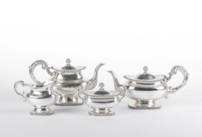 Castaudi & Gautero  Italy 800 Silver Tea Set