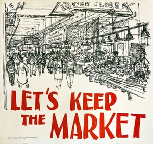 Victor Steinbrueck Keep The Market Poster, 1971