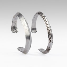 Navajo Silver Bracelets  / Calladito & Nelson
