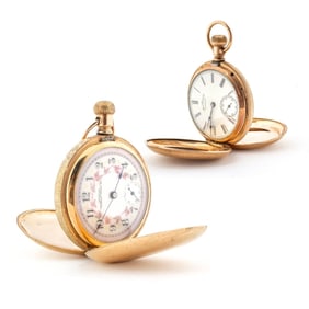 Antique Waltham Hunting Case Pocket Watches