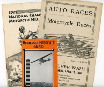 1920s / 30s Motorcycle Racing Pamphlets