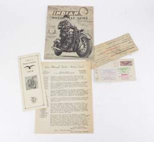1942 Indian Motorcycle News Magazine & Ephemera