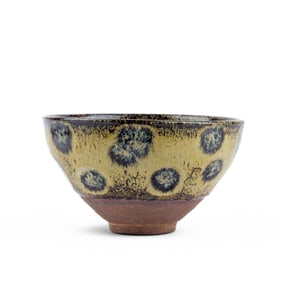 Chinese Variant Glaze Honeycomb Temmoku Bowl