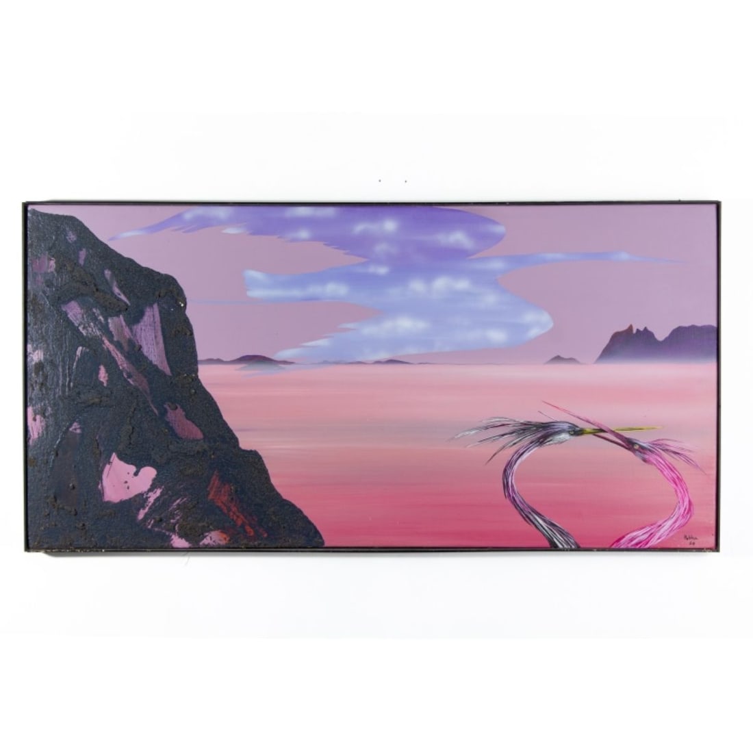 Camille Patha (WA) "Egrets" Mixed Media, 1984 (1 of 5)