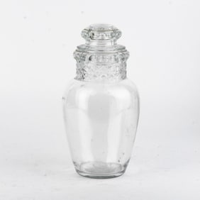 EAPG Apothecary Candy Covered Glass Jar Dakota