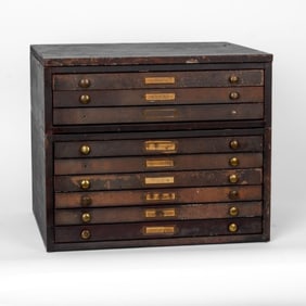 KK Duralife Watchmakers Flat File Cabinet