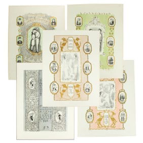 6 Anatoli Kaplan "Song of Songs" Lithographs, 1962