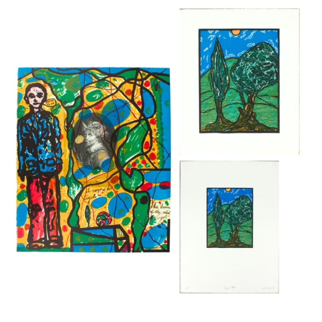 Group of 3 Italo Scanga Prints (1 of 7)