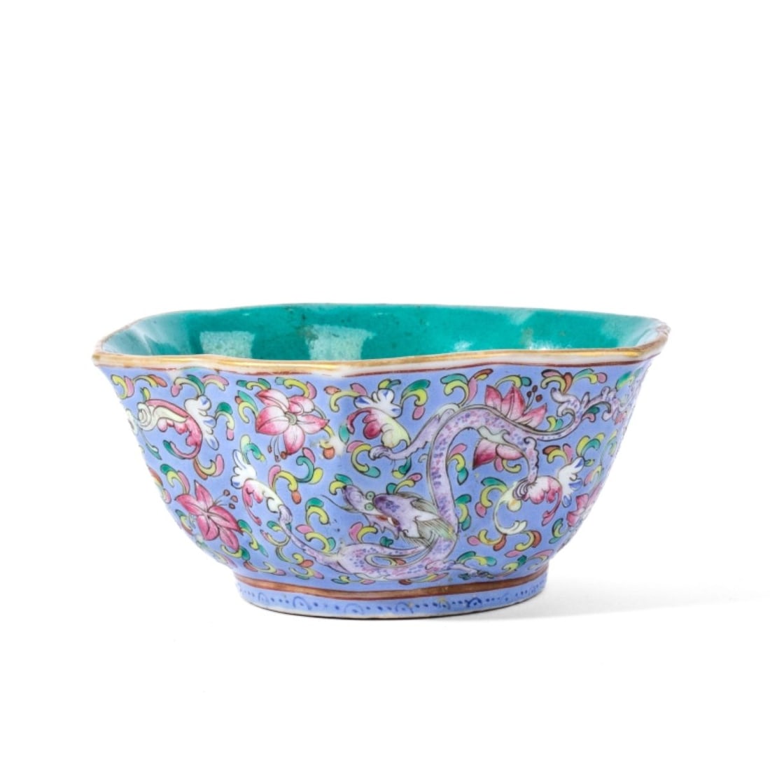 Antique Chinese Tongzhi Porcelain Foliate Bowl (1 of 5)