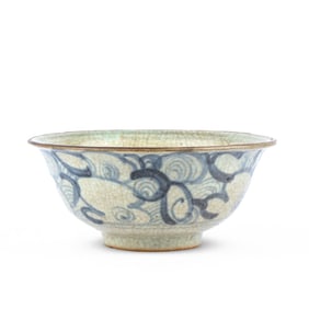Antique Chinese Ming Blue & White Bowl