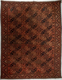 Antique Afghan Ersari Tribal Hand Knotted Rug
