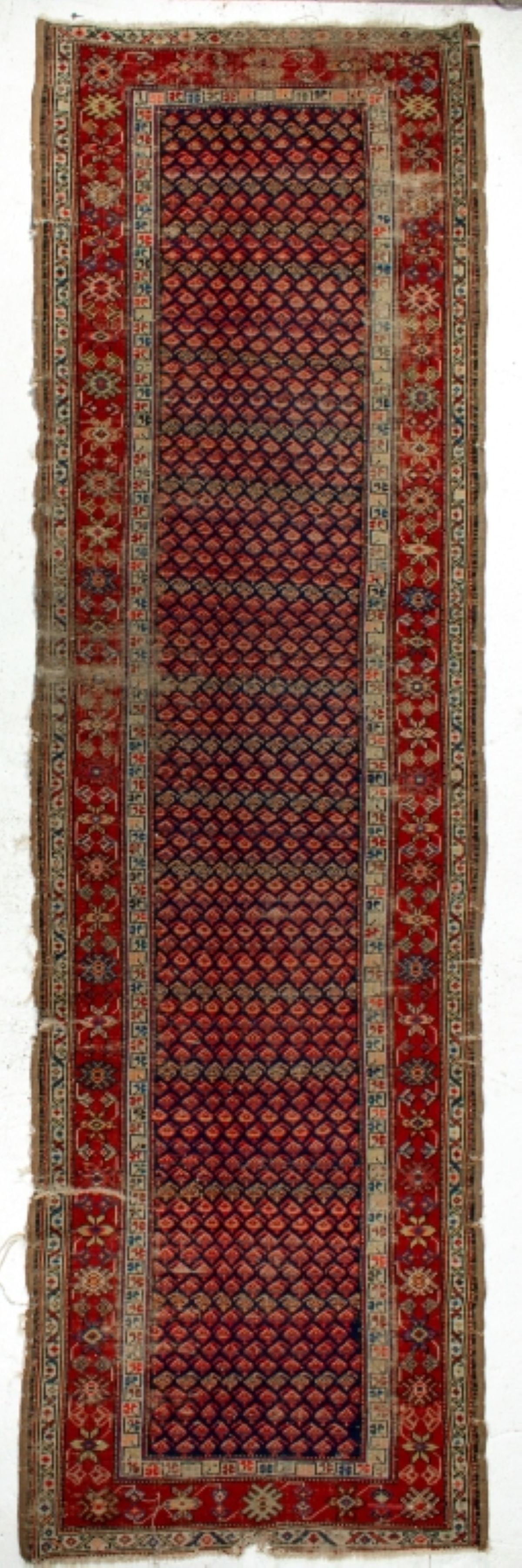 Antique Persian Boteh Hand Knotted Rug (1 of 9)