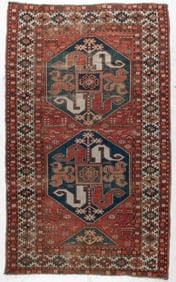 Antique Cloudband Kazak Hand Knotted Rug
