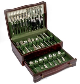 Group Norwegian 830 Silver Flatware- 1,788g