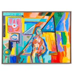 Margaret Tomkins (WA)  ''MTF 12" Acrylic on Canvas