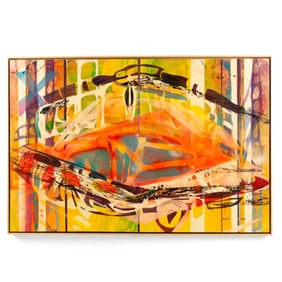 Camille Patha (WA) "Caught" Acrylic on Canvas