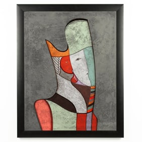 Mihail Chemiakin "Metaphysical Double" Oil, 1992