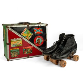 Vintage Ware Bros Chicago Roller Skates w/ Case