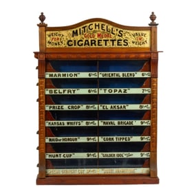 Mitchell's Gold Medal Advertising Cigarette Cabinet
