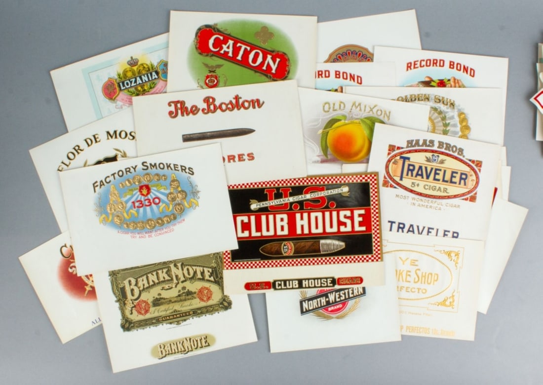 Collection 100+ Vintage Cigar Box Labels Logos (1 of 5)