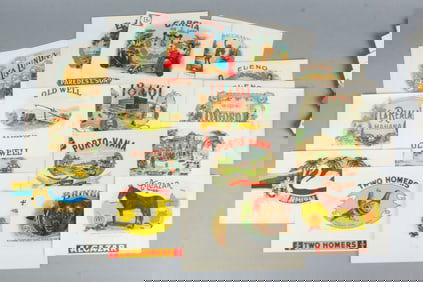 Collection 100+ Vintage Cigar Box Labels