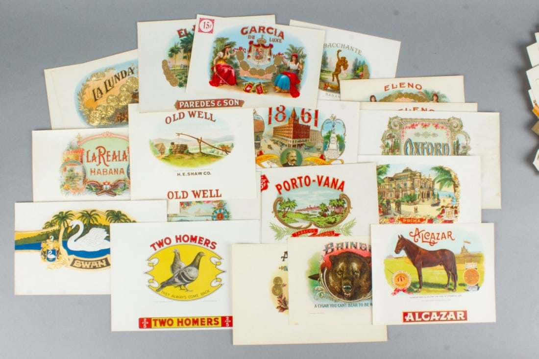Collection 100+ Vintage Cigar Box Labels (1 of 5)