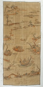 Large Antique Chinese Woven Kesi Tapestry Panel