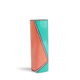 Dorothy Hafner Art Pottery Cylindrical Vase 1983