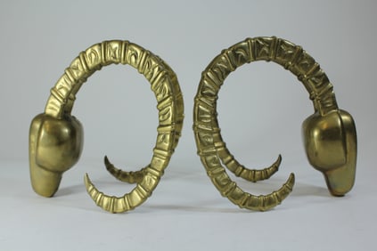Vintage Dolbi Cashier Antelope Head Bookends