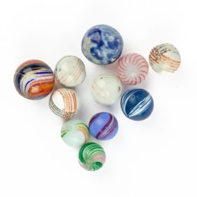 Antique German Glass & China Marbles